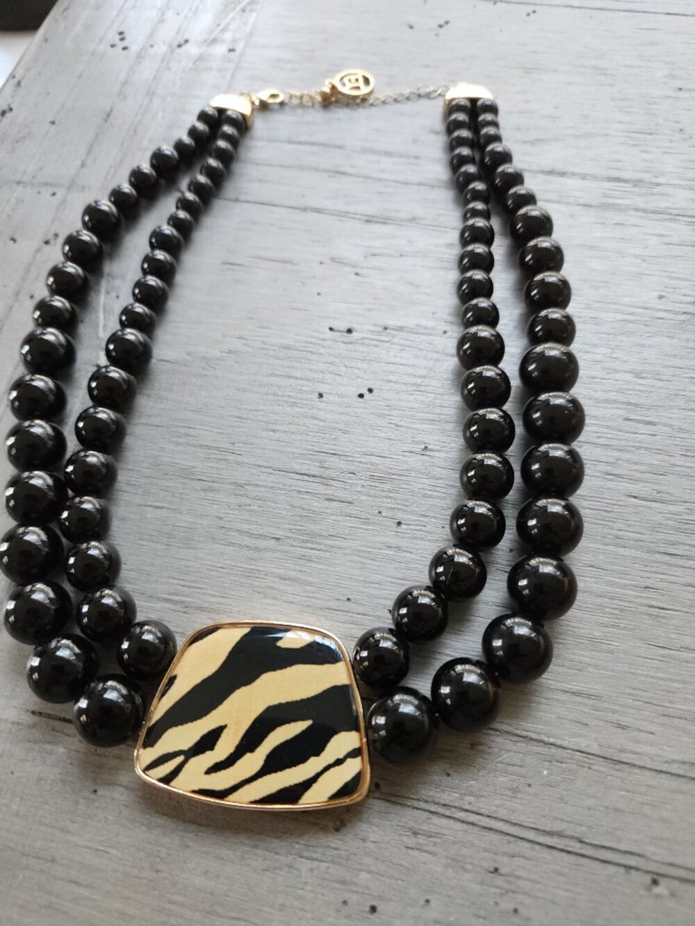 Erica Lyons Multi-Strand Beaded Necklace and Matching Earring Set